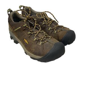KEEN Men's Brown Targhee Waterproof Wide Hiking Athletic Sneakers Size 11